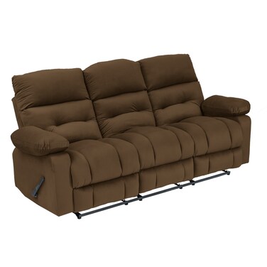 إن هاوس كرسي استرخاء ثلاثي منجد بالمخمل - بني - NZ60