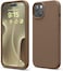 elago Liquid Silicone for iPhone 15 case cover Full Body Protection, Shockproof, Slim, Anti-Scratch Soft Microfiber Lining - Brown