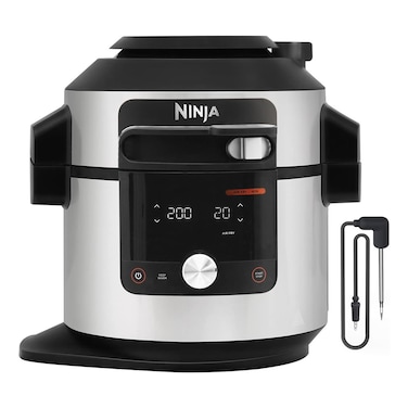Ninja Foodi Max 15-In-1 SmartLid Multi-Cooker OL750ME Black And Silver 7.5L