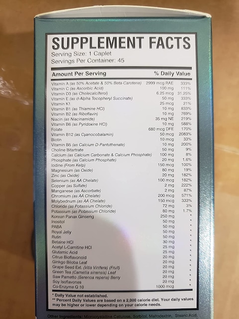 Ams Multi-Nrg 45 Tablets For Men