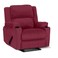 إن هاوس كرسي استرخاء سينمائي ثابت منجد بالمخمل مع حامل أكواب - برغندي - ليزي تروي