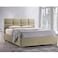 In House Lombardia Velvet Bed Frame - Single - 200x90 cm - Ivory