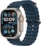 Apple Watch Ultra 2 [GPS + Cellular 49mm] Smartwatch with Rugged Titanium Case &amp; Blue Ocean Band One Size. Fitness Tracker, Precision GPS, Action Button, Extra-Long Battery Life, Bright Retina Display