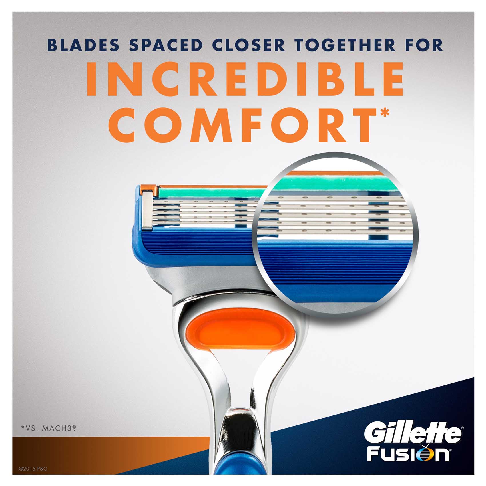 Gillette Fusion Men'S Razor Handle And 2 Razor Blade Refills 2 Count product thumbnail 5