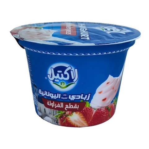 Lactel Greek Yogurt With Strawberry - 180 gm