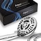 AquaDance High Pressure 6-Setting 4.15&quot; Chrome Face Hand Held Shower Head with Hose for Ultimate Shower Experience! Officially Independently Tested to Meet Strict US Quality &amp; Performance Standards