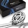 AquaDance High Pressure 6-Setting 4.15" Chrome Face Hand Held Shower Head with Hose for Ultimate Shower Experience! Officially Independently Tested to Meet Strict US Quality & Performance Standards