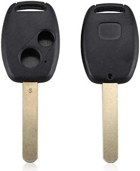Rubik 2 Button Remote Cover Uncut Key FOB Shell Case For Honda Accord Civic Jazz Fit City Odyssey CRV Pilot Replacement Key