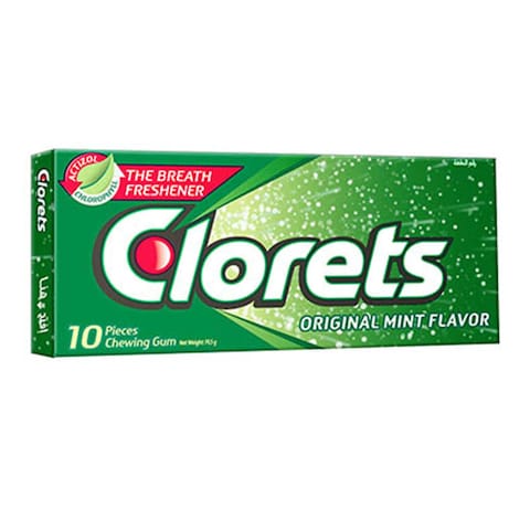 Buy Clorets Original Mint Chewing Gum - 10 Pieces in Egypt