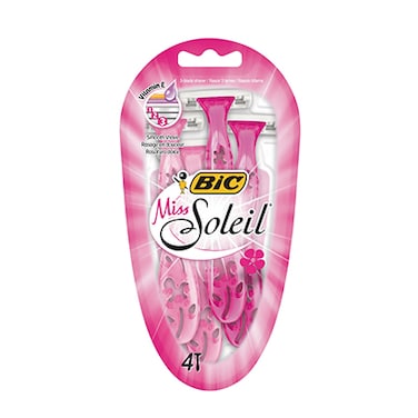 Bic Miss Soleil Disposable Razors For Women 4 Pieces