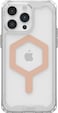 Urban Armor Gear UAG Plyo MagSafe compatible for iPhone 15 Pro Max case cover [16 Feet Drop tested] - Ice   Rose Gold