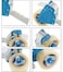 ABBASALI Packing Tape Dispenser, Durable Handheld Adhesive Tape Industrial Gun For Shipping, Moving, Carton and Box Sealing - Fits 2" Wide Rolls (6 PCS TAPES)