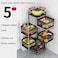 Multi-function Home Kitchen Bathroom Storage Basket Trolley (5 Layer)