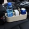 Generic 3 In 1 Portable Multifunction Car Auto Cup Holder Vehicle Seat Cup Pen Cell Phone Car Drink Holder Plastic 1 Pcs Beige