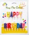 Party Time Colorful Happy Birthday Candles Set &ndash; 13 Count Letter Birthday Candles for Cakes &ndash; Colorful Alphabet Candles for Birthday Party &ndash; Birthday Cake Topper Candles for Adults and Kids