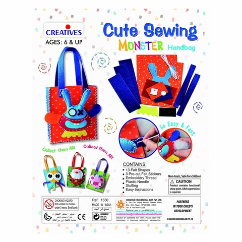 CUTE SEWING MONSTER HBAG