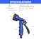 3 Times Expandable Flexible Garden Hose Leak-Proof High-Pressure Telescopic Hose No Kinks Flexible Hose with 7 Functional Spray Nozzles Used for Car Wash Watering (100FT / 30M)
