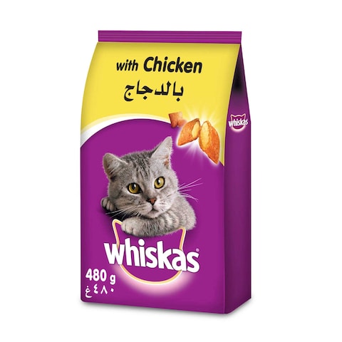 Whiskas Chicken Dry Cat Food Adult 1+ years 480g