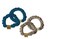 Aiwanto 2 Pairs Ponytail Holders Hair Rubber bands Hair Ties For Girls - Blue & Cream