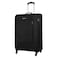 Carlton Elante 4 Wheel Soft Casing Cabin Luggage Trolley 58cm Black
