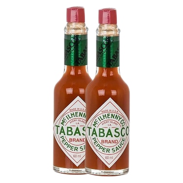 Tabasco Red Pepper Sauce, 60ml Pack of 2