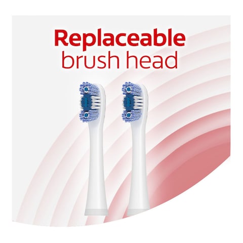 Colgate 360 Sonic Battery Powered Toothbrush Head Refills Optic White Soft Multi Pack 2 Pcs