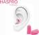 HASPRO Ultra Soft Foam Earplugs, Best Earplugs for Noise Canceling, Snoring, Work, DIY, Noise Reduction SNR 38dB (Pack of 10, Pink)
