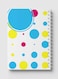 Lowha Spiral Notebook With 60 Sheets And Hard Paper Covers With Colored Circles Design, For Jotting Notes And Reminders, For Work, University, School