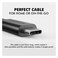 Promate Power Beam Anti-Tangle Data Sync And Charging USB Type-C Cable 25cm Black