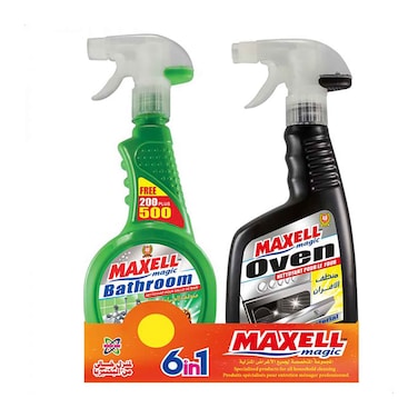 Maxell Magic Oven Cleaner - 500 ml + Bathroom Cleaner - 500 ml