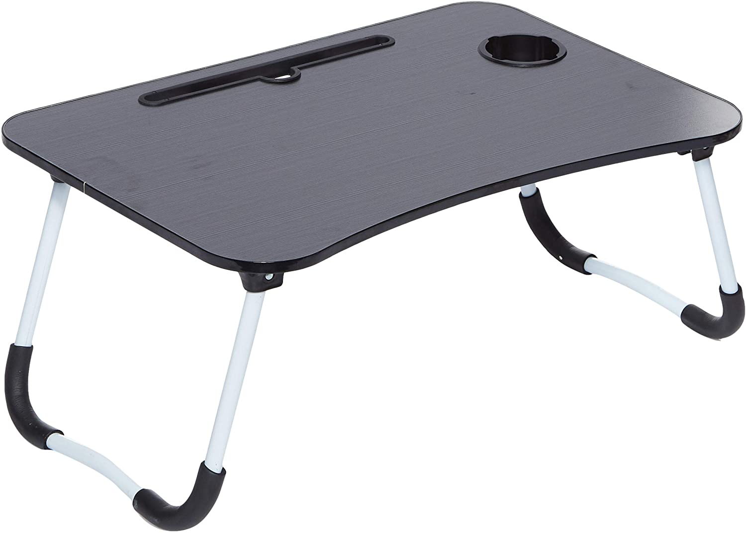 جولدن ويت Golden Wheat Folding Bed Laptop Table Tray Lap Desk Notebook Stand With iPad Holder Cup Slot