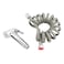 Home Pro Chrome Plated Shattaf Set With Adjustable Hose Silver