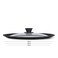 Fissman Multi-Size Lid Triplex 26/28/30 cm With Black Marble Silicone Rim (Glass)