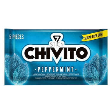 Chivito Sugar Free Gum Peppermint 5 Peices