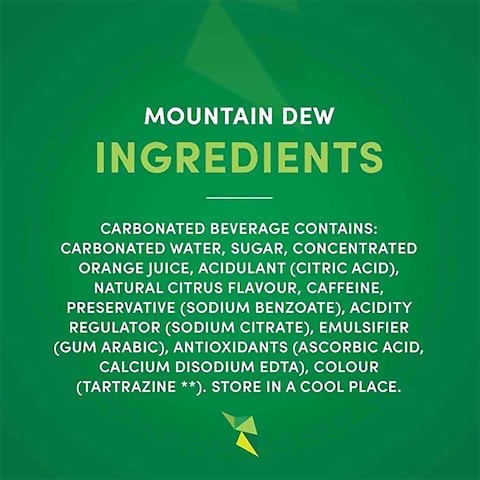 Mountain Dew Carbonated Soft Drink 150ml Pack of 10