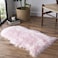 Generic Faux Fur Rug Sofa Chairs Cover, Pink Small Rug For Bedroom, 2X3 Shaggy Furry Rug For Kids Room, Shag Fluffy Rug For Nursery Room, Soft Fuzzy Plush Carpet, Cute Floor Dorm Decor