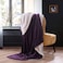 Comfy King Size Sheep Fur Blanket-Purple