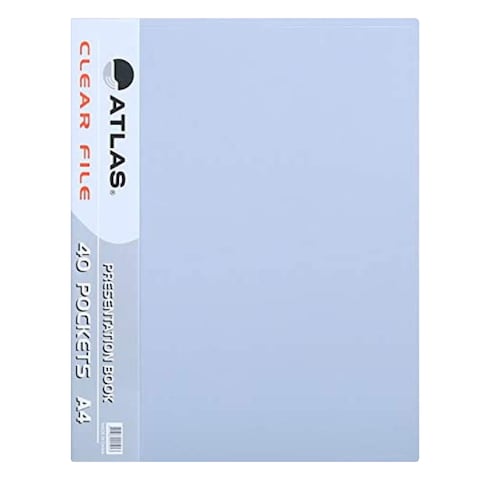 ATLAS CLEAR FILE A4 10 POCKET ASST