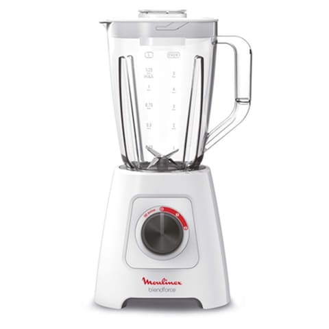 Moulinex Blender with Grinder and Grater - 800 Watt - 2 Liters - White - LM4231EG