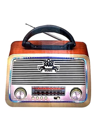 Dlc Mini Bluetooth Radio Speaker Brown/Black/Silver