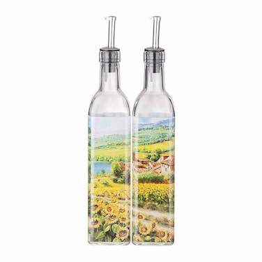 هوم طقم زيت وخل بحامل