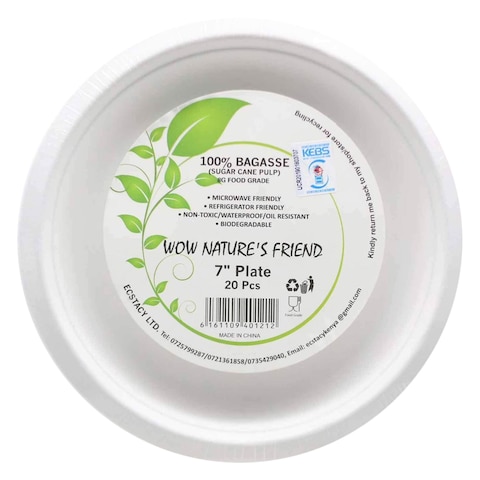 WOW NATURES FRIEND ROUND PLATE 7&quot;