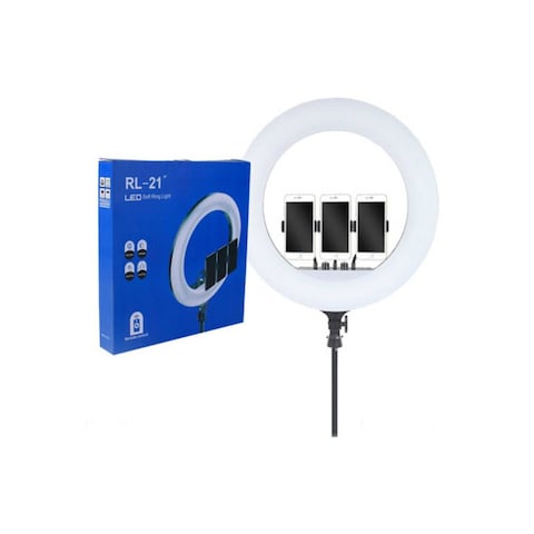 Rl 21-Led Ring Light With Tripod Stand 18- Inch