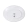 COK Opal Titan Oval Glass Platter White 36cm
