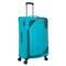Eminent Expandable Luggage Trolley Bag Soft Suitcase for Unisex Travel Polyester Shell Lightweight with TSA lock Double Spinner Wheels E765SZ Large Checked 28 Inch Green