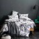 DEALS FOR LESS  - Single Size, Duvet Cover , Bedding Set of 4 Pieces, Marble  Design