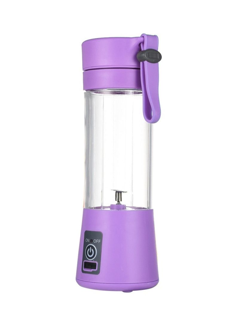 Generic Portable Fruit Juice Blender 400-Ml 438490_4 Purple/Clear