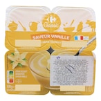 Buy Carrefour Classic Cream Vanilla Dessert 125g Pack of 4 in UAE