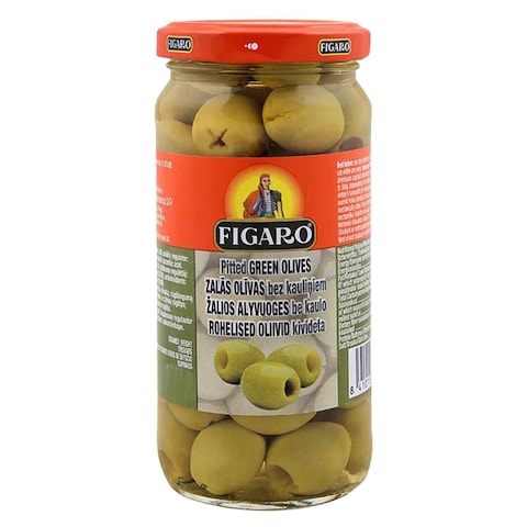 Figaro Pitted Green Olives 110g.