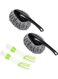 Generic 2 Pieces Car Duster Brushes Microfiber Car Cleaning Brush Wash Mop Kit Include 2 Pieces Car Vent Brush Mini Dash Duster Dusting Removal Tool